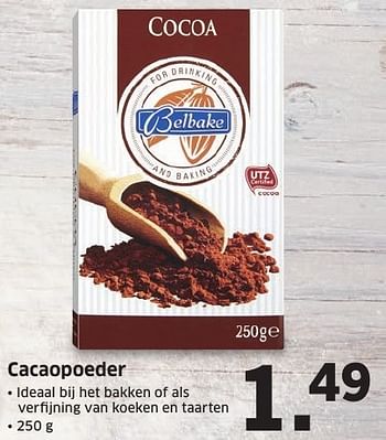 Aanbiedingen Cacaopoeder - Belbake - Geldig van 05/12/2016 tot 11/12/2016 bij Lidl