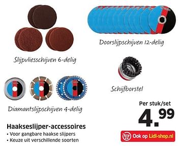 Aanbiedingen Haakseslijper-accessoires - Huismerk - Lidl - Geldig van 05/12/2016 tot 11/12/2016 bij Lidl