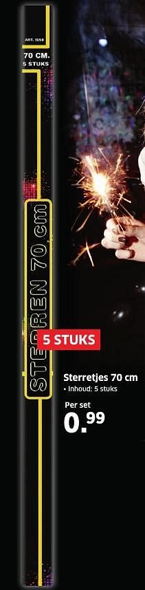 Aanbiedingen Sterretjes 70 cm - Huismerk - Lidl - Geldig van 05/12/2016 tot 11/12/2016 bij Lidl