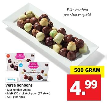 Aanbiedingen Verse bonbons - Le Patissier - Geldig van 05/12/2016 tot 11/12/2016 bij Lidl