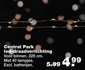 Aanbiedingen Central park led-draadverlichting - Central Park - Geldig van 05/12/2016 tot 11/12/2016 bij Praxis