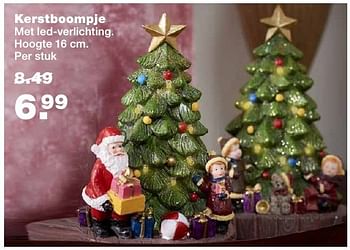 Aanbiedingen Kerstboompje met led-verlichting hoogte 16 cm - Huismerk - Praxis - Geldig van 05/12/2016 tot 11/12/2016 bij Praxis