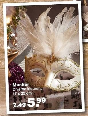 Aanbiedingen Masker - Huismerk - Praxis - Geldig van 05/12/2016 tot 11/12/2016 bij Praxis