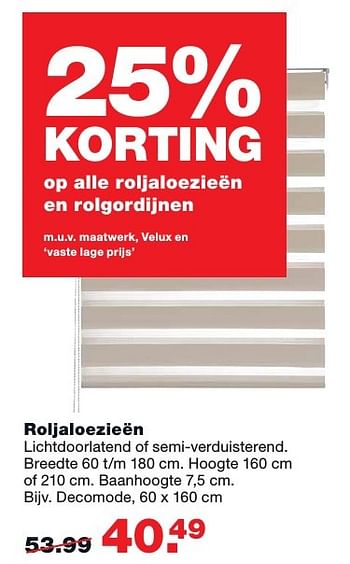 Aanbiedingen Roljaloezieën - Huismerk - Praxis - Geldig van 05/12/2016 tot 11/12/2016 bij Praxis