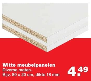 Aanbiedingen Witte meubelpanelen - Huismerk - Praxis - Geldig van 05/12/2016 tot 11/12/2016 bij Praxis