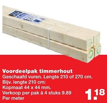 Aanbiedingen Voordeelpak timmerhout - Huismerk - Praxis - Geldig van 05/12/2016 tot 11/12/2016 bij Praxis