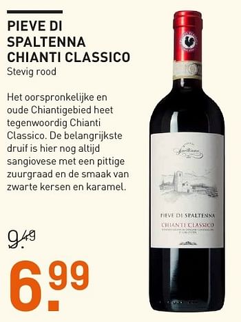 Aanbiedingen Pieve di spaltenna chianti classico - Rode wijnen - Geldig van 05/12/2016 tot 11/12/2016 bij Gall & Gall
