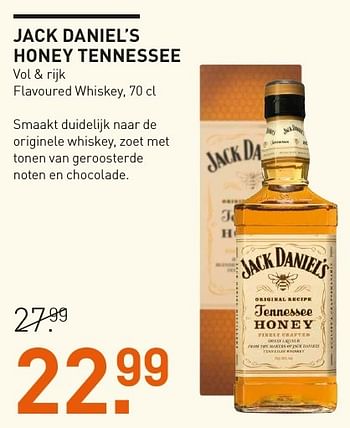 Aanbiedingen Jack daniel`s honey tennessee vol + rijk flavoured whiskey - Jack Daniel's - Geldig van 05/12/2016 tot 11/12/2016 bij Gall & Gall
