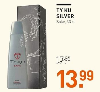 Aanbiedingen Ty ku silver sake - Ty-Ku - Geldig van 05/12/2016 tot 11/12/2016 bij Gall & Gall