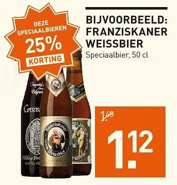 Aanbiedingen Franziskaner weissbier speciaalbier - Franziskaner - Geldig van 05/12/2016 tot 11/12/2016 bij Gall & Gall