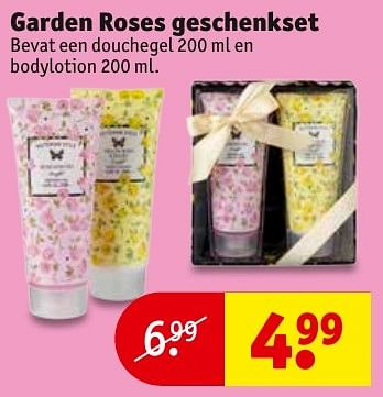 Aanbiedingen Garden roses geschenkset - Huismerk - Kruidvat - Geldig van 06/12/2016 tot 11/12/2016 bij Kruidvat