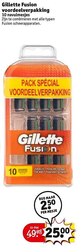 Aanbiedingen Gillette fusion voordeelverpakking - Gillette - Geldig van 06/12/2016 tot 11/12/2016 bij Kruidvat