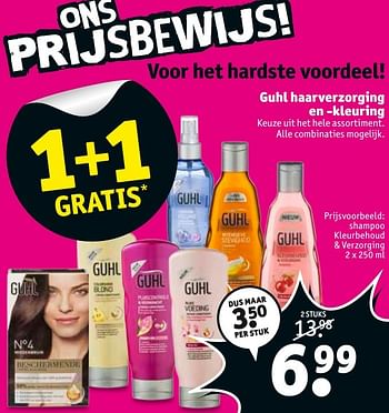 Aanbiedingen Guhl haarverzorging en -kleuring shampoo kleurbehoud + verzorging - Guhl - Geldig van 06/12/2016 tot 11/12/2016 bij Kruidvat