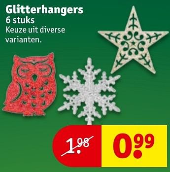 Aanbiedingen Glitterhangers - Huismerk - Kruidvat - Geldig van 06/12/2016 tot 11/12/2016 bij Kruidvat