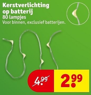Aanbiedingen Kerstverlichting op batterij - Huismerk - Kruidvat - Geldig van 06/12/2016 tot 11/12/2016 bij Kruidvat
