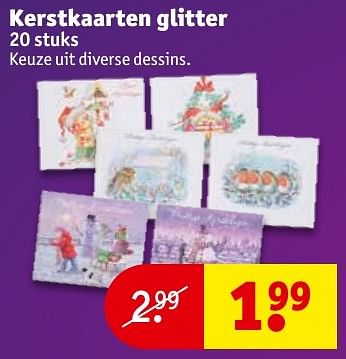 Aanbiedingen Kerstkaarten glitter - Huismerk - Kruidvat - Geldig van 06/12/2016 tot 11/12/2016 bij Kruidvat