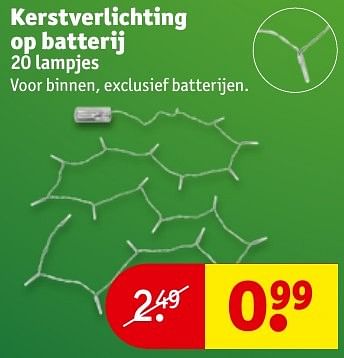 Aanbiedingen Kerstverlichting op batteri - Huismerk - Kruidvat - Geldig van 06/12/2016 tot 11/12/2016 bij Kruidvat