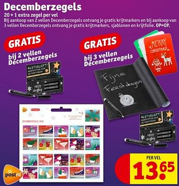 Aanbiedingen Decemberzegels - Huismerk - Kruidvat - Geldig van 06/12/2016 tot 11/12/2016 bij Kruidvat