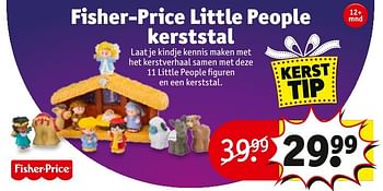Aanbiedingen Fisher-price little people kerststal - Fisher-Price - Geldig van 06/12/2016 tot 11/12/2016 bij Kruidvat