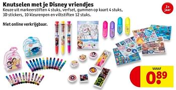 Aanbiedingen Knutselen met je disney vriendjes - Disney - Geldig van 06/12/2016 tot 11/12/2016 bij Kruidvat