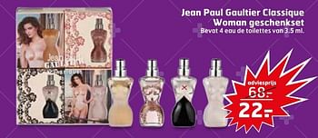 Aanbiedingen Jean paul gaultier classique woman geschenkset - Jean Paul Gaultier - Geldig van 06/12/2016 tot 11/12/2016 bij Trekpleister