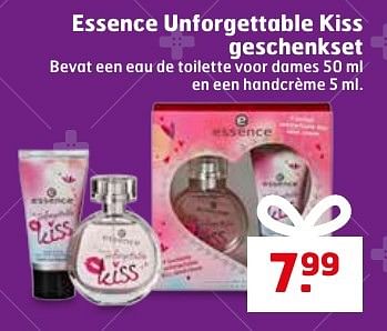 Aanbiedingen Essence unforgettable kiss geschenkset - Essence - Geldig van 06/12/2016 tot 11/12/2016 bij Trekpleister