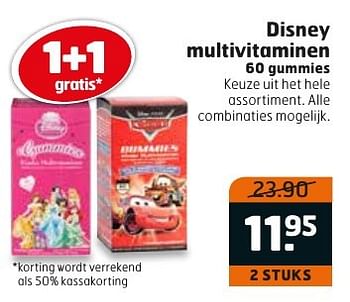 Aanbiedingen Disney multivitaminen - Disney - Geldig van 06/12/2016 tot 11/12/2016 bij Trekpleister