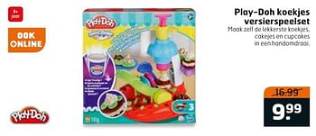 Aanbiedingen Play-doh koekjes versierspeelset - Play-Doh - Geldig van 06/12/2016 tot 11/12/2016 bij Trekpleister