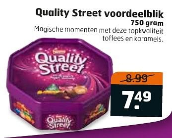 Aanbiedingen Quality street voordeelblik - Quality Street - Geldig van 06/12/2016 tot 11/12/2016 bij Trekpleister