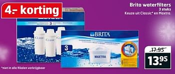 Aanbiedingen Brita waterfilters - Brita - Geldig van 06/12/2016 tot 11/12/2016 bij Trekpleister