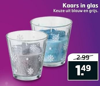 Aanbiedingen Kaars in glas - Huismerk - Trekpleister - Geldig van 06/12/2016 tot 11/12/2016 bij Trekpleister