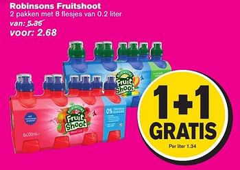 Aanbiedingen Robinsons fruitshoot - Robinsons - Geldig van 07/12/2016 tot 13/12/2016 bij Hoogvliet