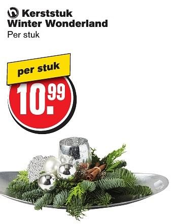 Aanbiedingen Kerststuk winter wonderland - Huismerk - Hoogvliet - Geldig van 07/12/2016 tot 13/12/2016 bij Hoogvliet