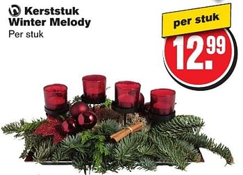 Aanbiedingen Kerststuk winter melody - Huismerk - Hoogvliet - Geldig van 07/12/2016 tot 13/12/2016 bij Hoogvliet