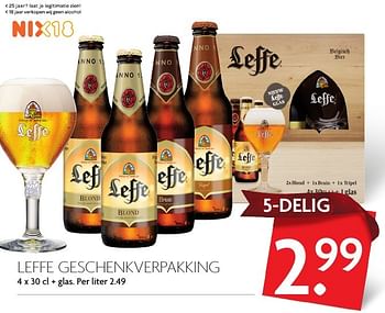 Aanbiedingen Leffe geschenkverpakking - Leffe - Geldig van 11/12/2016 tot 17/12/2016 bij Deka Markt