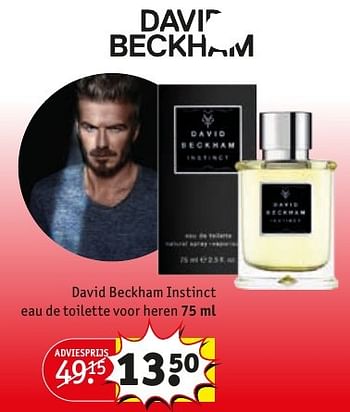 Aanbiedingen David beckham instinct eau de toilette voor heren - David Beckham - Geldig van 11/12/2016 tot 17/12/2016 bij Kruidvat