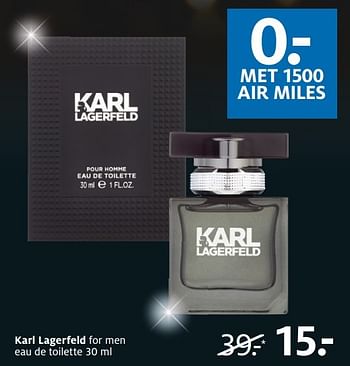 Aanbiedingen Karl lagerfeld for men eau de toilette 30 ml - Karl Lagerfeld - Geldig van 05/12/2016 tot 18/12/2016 bij Etos