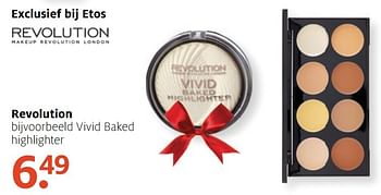 Aanbiedingen Revolution vivid baked highlighter - Revolution - Geldig van 05/12/2016 tot 18/12/2016 bij Etos