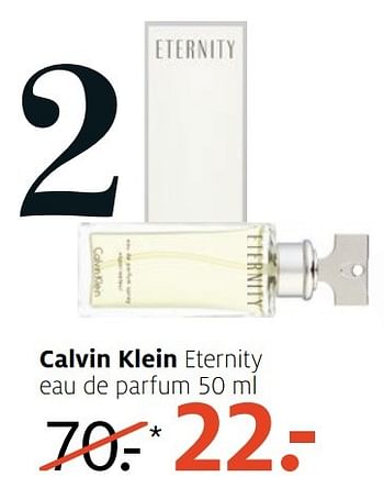 Aanbiedingen Calvin klein eternity eau de parfum 50 ml - Calvin Klein - Geldig van 05/12/2016 tot 18/12/2016 bij Etos