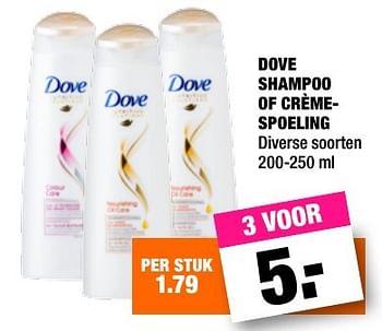 Aanbiedingen Dove shampoo of crèmespoeling - Dove - Geldig van 05/12/2016 tot 18/12/2016 bij Big Bazar