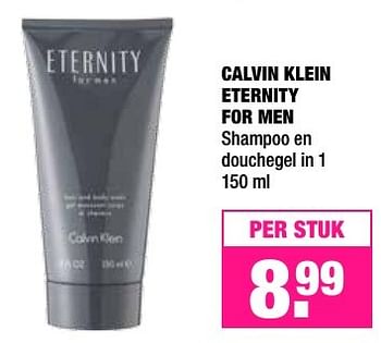 Aanbiedingen Calvin klein eternity for men shampoo en douchegel in 1 - Calvin Klein - Geldig van 05/12/2016 tot 18/12/2016 bij Big Bazar