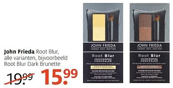 Aanbiedingen John frieda root blur dark brunette - John Frieda - Geldig van 05/12/2016 tot 18/12/2016 bij Etos
