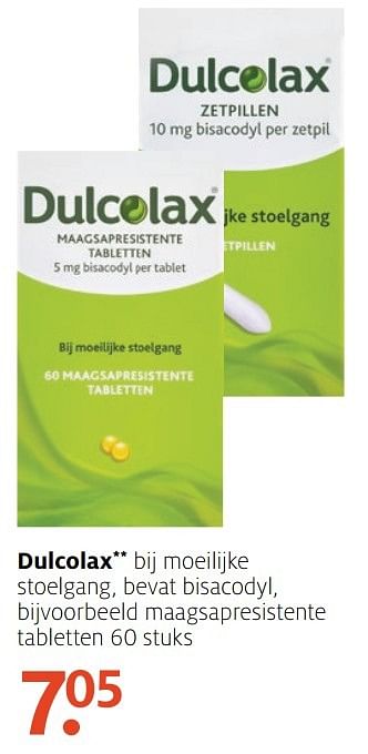 Aanbiedingen Dulcolax maagsapresistente tabletten - Dulcolax - Geldig van 05/12/2016 tot 18/12/2016 bij Etos