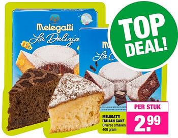 Aanbiedingen Melegatti italian cake - Melegatti - Geldig van 05/12/2016 tot 18/12/2016 bij Big Bazar