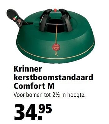 Aanbiedingen Krinner kerstboomstandaard comfort m - Huismerk - Welkoop - Geldig van 05/12/2016 tot 18/12/2016 bij Welkoop