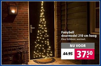 Aanbiedingen Fairybell deurmodel 210 cm hoog - Huismerk - Welkoop - Geldig van 05/12/2016 tot 18/12/2016 bij Welkoop