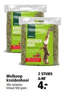 Aanbiedingen Welkoop kruidenhooi - Huismerk - Welkoop - Geldig van 05/12/2016 tot 18/12/2016 bij Welkoop