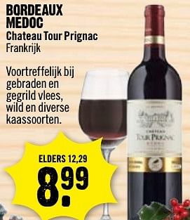 Aanbiedingen Bordeaux médoc chateau tour prignac frankrijk - Rode wijnen - Geldig van 11/12/2016 tot 18/12/2016 bij Dirk III