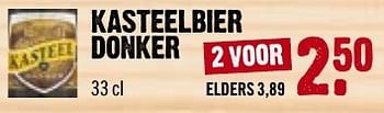 Aanbiedingen Kasteelbier donker - Kasteelbier - Geldig van 11/12/2016 tot 18/12/2016 bij Dirk III