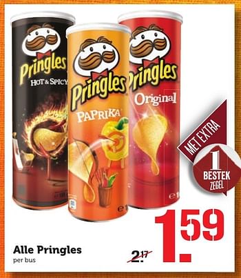 Aanbiedingen Alle pringles - Pringles - Geldig van 12/12/2016 tot 18/12/2016 bij Coop
